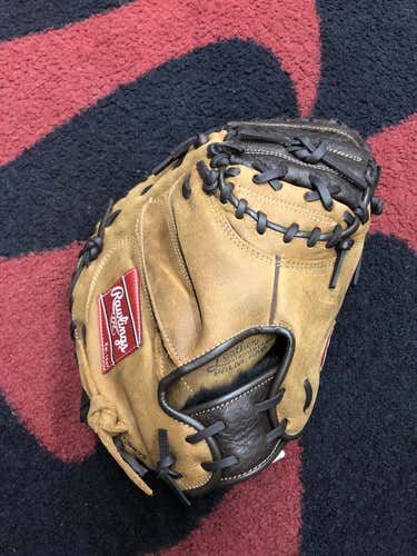 Used Rawlings Rcm30c 33" Baseball & Softball Catchers Gloves