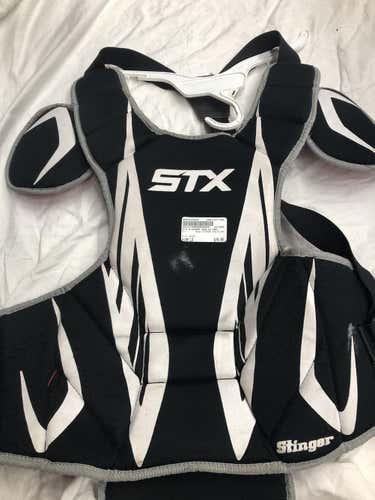 Used Stx Stinger Goalie Pad Lg Lacrosse Shoulder Pads