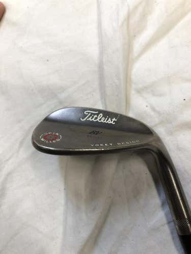 Used Titleist Vokey Sm Black Ni 56 Degree Steel Regular Golf Wedges