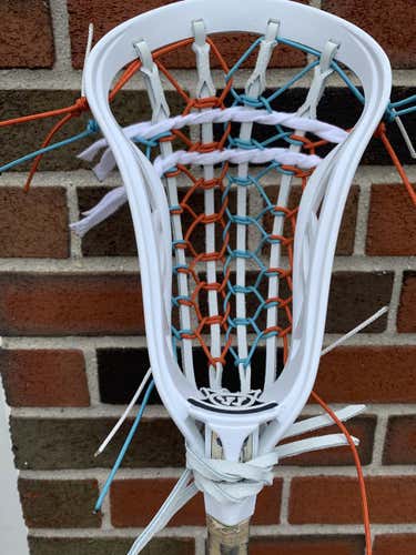New Custom Strung Warrior Blade OG X Lacrosse Head with Traditional Pocket