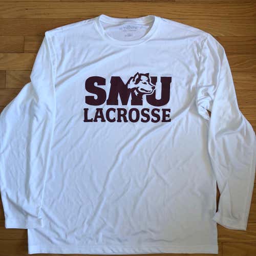 Saint Mary’s University Huskies Lacrosse White Large  Long Sleeve Shirt