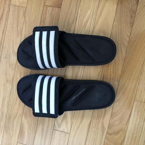 Black Men's 11 (Women's 12) Adidas Sandals