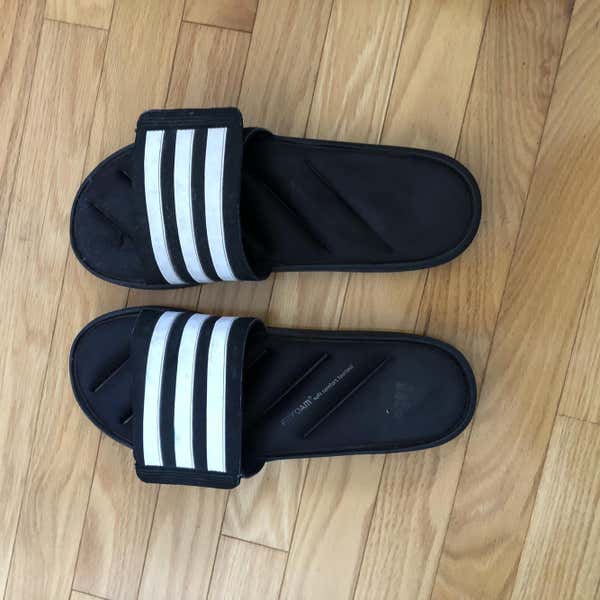 Black Men's 11 (Women's 12) Adidas Sandals SidelineSwap Buy