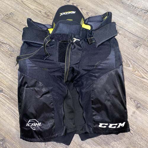 Black New Large CCM Super Tacks  Hockey Pants