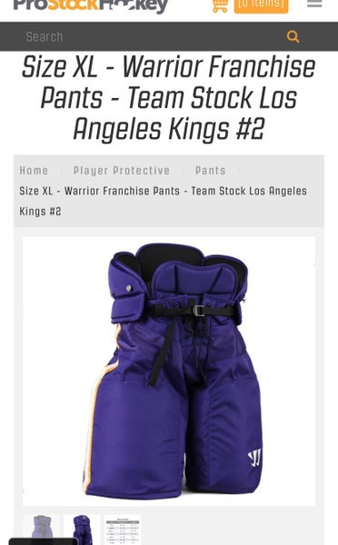 Purple Used XL Warrior Franchise Pro Stock Hockey Pants