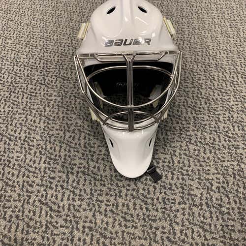 White New Bauer NME VTX Fit 3 Goalie Mask