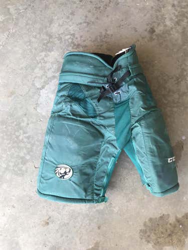 Green Used Medium CCM HP35 Pro Stock Hockey Pants