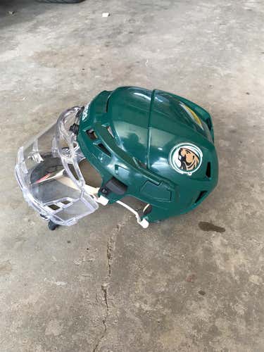 Green Used Small CCM Pro Stock Helmet