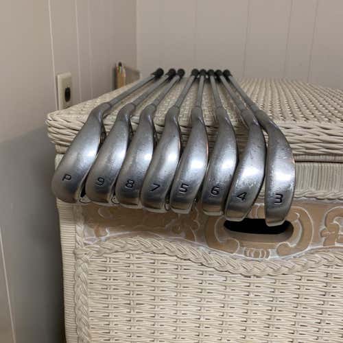 Used Right Handed Slingshot Stiff Flex Steel Shaft Iron Set