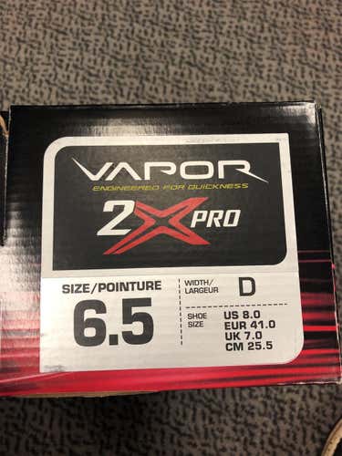 New Bauer Vapor 2X Pro D&R (Regular) Size 6.5 Hockey Skates