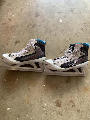 Senior Used Bauer Reactor 5000 Hockey Goalie Skates D&R (Regular) Size 8