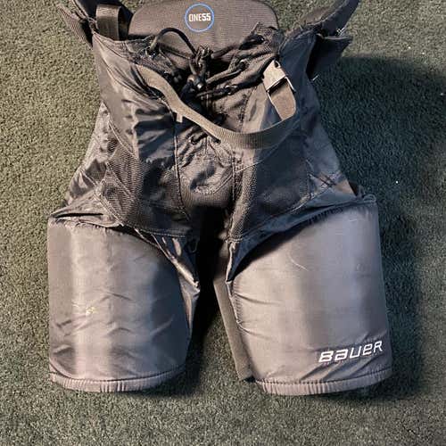 Black Used Medium Bauer One55 Hockey Pants