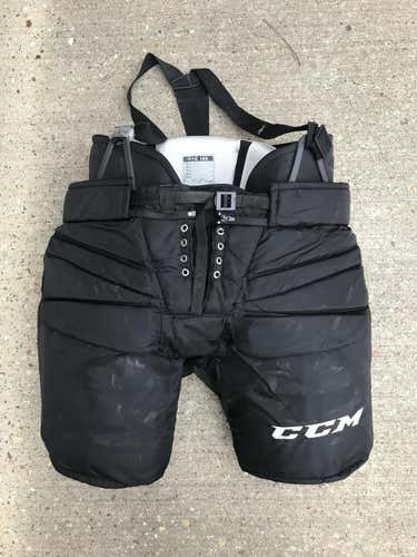 CCM HPG14A Pro Stock Goalie Pants Black Fit 2 9194
