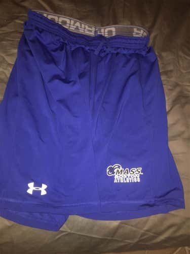 Blue UMass Boston Under Armour Shorts