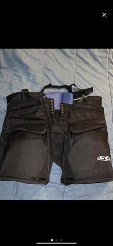 Black Used XXL CCM Hockey Goalie Pants