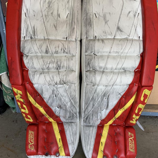 Used 33" CCM Extreme Flex lll Pro Stock Goalie Leg Pads