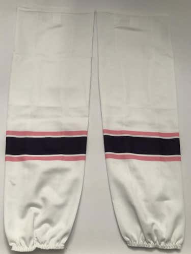 SP CUSTOM PRO HOCKEY SOCKS SPRINGIELD THUNDERBIRDS PINK IN THE RINK EDGE (2) (6252)