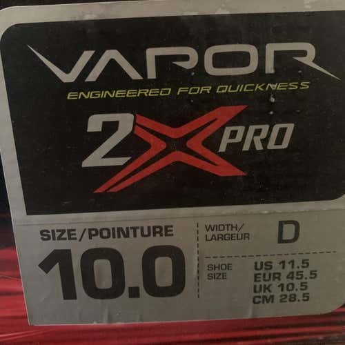 New Bauer Vapor 2X Pro D&R (Regular) Size 10 Hockey Skates