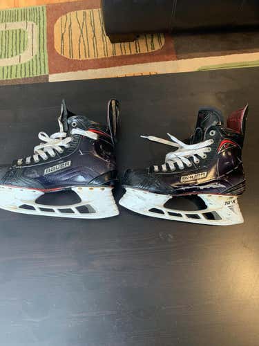 Senior Used Bauer Vapor 1X 2.0 Hockey Skates E&W (Wide) Pro Stock Size 9