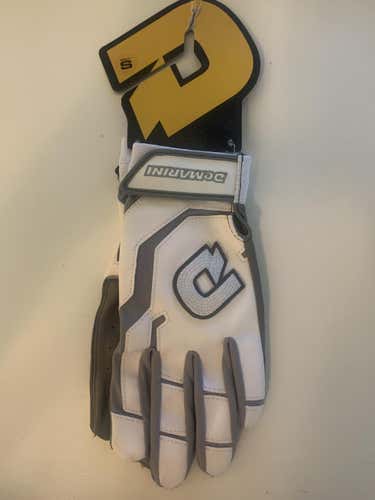 White New Small DeMarini Vendetta Batting Gloves