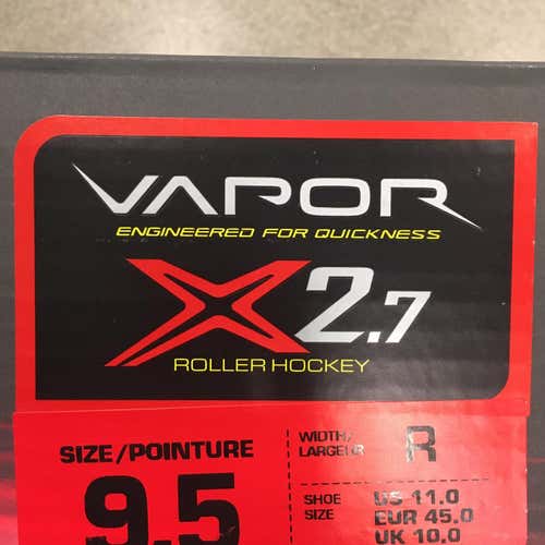 New Bauer Vapor X2.7 D&R (Regular) Size 9.5 Inline Skates