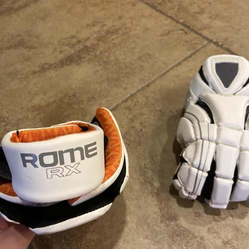 White New Player Maverik Rome RX 13" Lacrosse Gloves