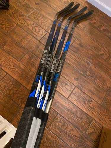 4 Used Right Handed Nexus 1N Toe Pro Stock Hockey Stick