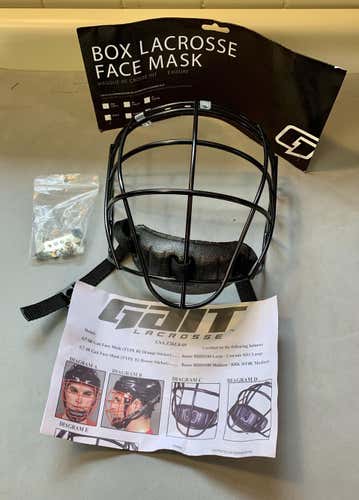 New Gait G7 Senior Box Lacrosse Face Mask cage helmet sr black