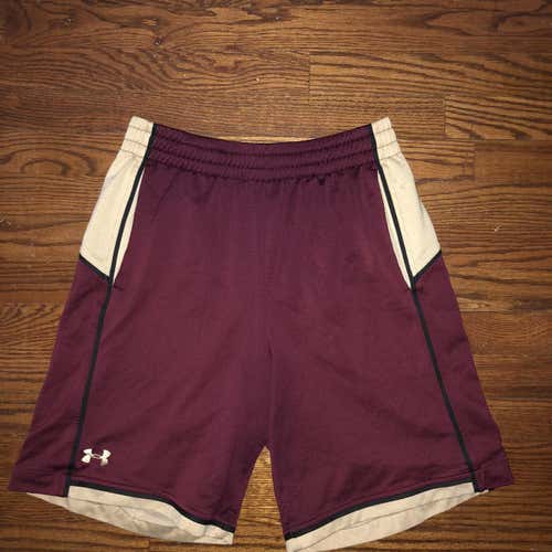 Maroon And Gold Under Armour Shorts