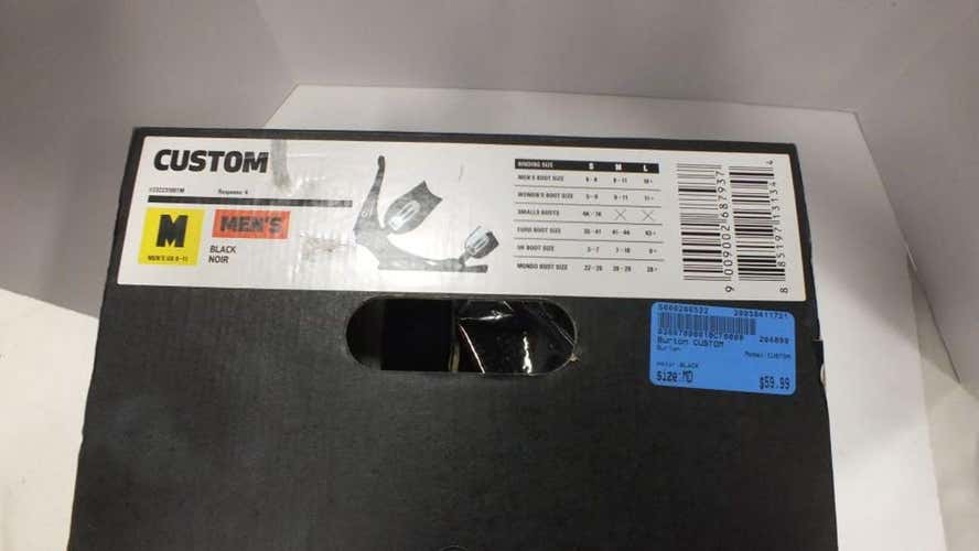 Used Burton Custom Md Snowboard Mens Bindings