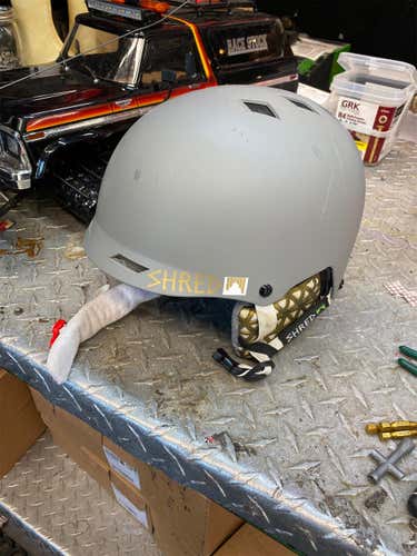Gray New Medium/Large Shred Half Brain Helmet
