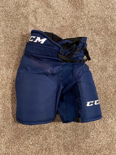 Small CCM HP32 Pro Stock Hockey Pants Navy