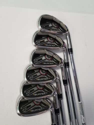Used Taylormade Burner 2.0 5i-pw Steel Stiff Golf Iron Or Hybrid Sets