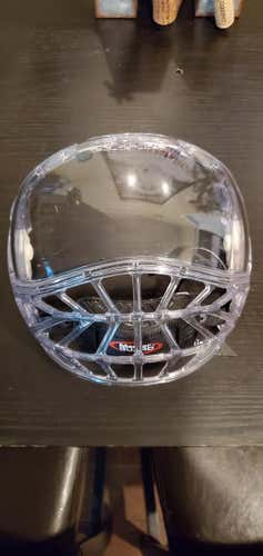 Hockey Ninja Clear Visor with Clear cage with  a carrying case