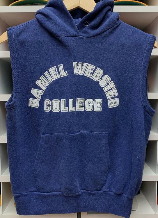 college sleeveless hoodie