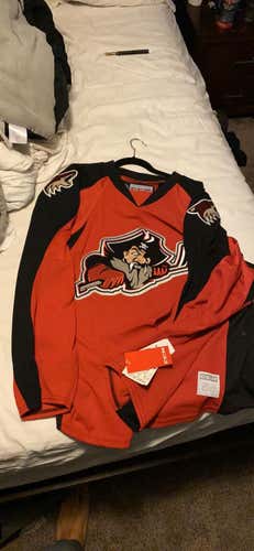 Red Adult 56 CCM Pro Stock Jersey