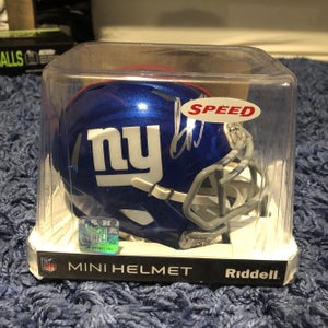 Saquon Barkley Signed Giants Mini Helmet