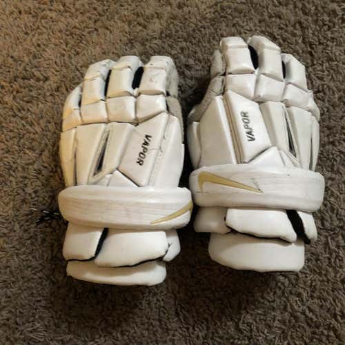 White Nike Vapor Gloves