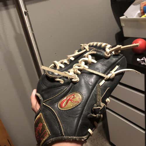 Black Used Infield GG204 50th anniversary rare 11.25" Baseball Glove Heart of the hide leather