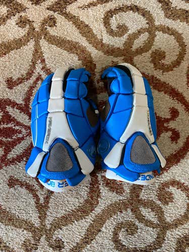 Blue Maverik Wonderboy 12" Lacrosse Gloves (No Rips)