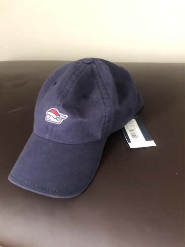 New Navy Blue Vineyard Vines Santa Whale Mistletoe Hat
