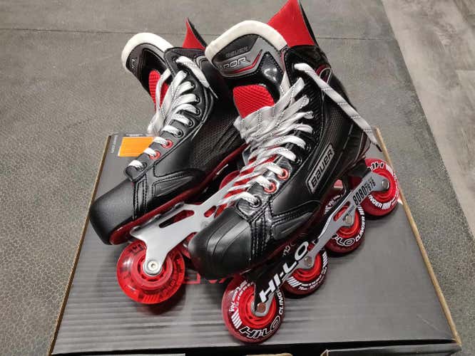 New Senior Bauer Vapor XR500 Inline Skates D&R (Regular) Size 8.5