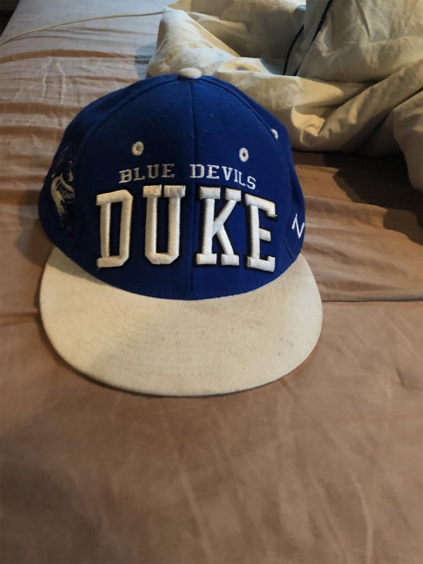 Men's Mitchell & Ness Royal/White Duke Blue Devils Sharktooth Snapback Hat