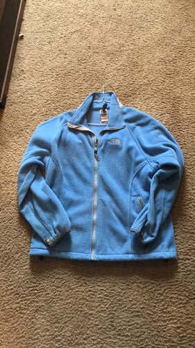 Blue Women's Large The North Face Zip Up