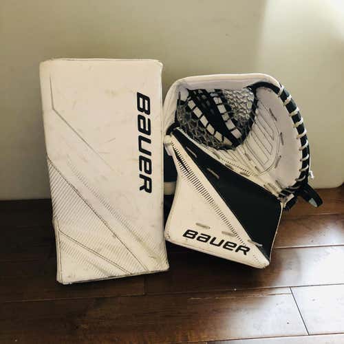 Bauer Supreme Blocker/trapper Glove Set!