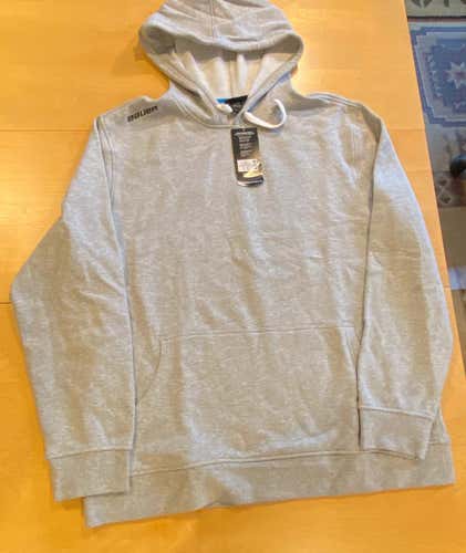 Gray New Adult Men's XL Bauer Team Core Hoodie