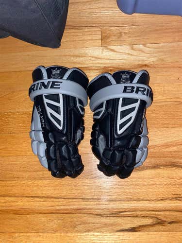 Black New Player Brine Triumph III 13" Lacrosse Gloves