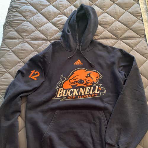 Bucknell University Hockey Team Issued Adidas Hoodie #12