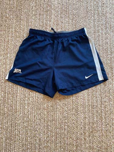 USA Hockey Issued Blue Women's Medium Nike Shorts