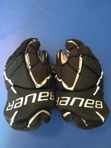 Black Used Senior Bauer Vapor X60 Pro Gloves 13" Pro Stock